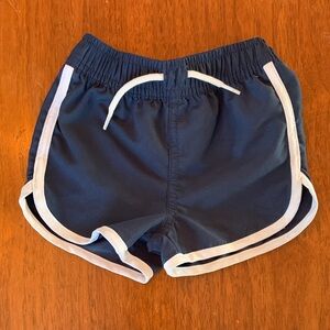🍊5/$25 Rise Little Earthling Kids' Navy Swim Shorts with White Trim size 0-6m